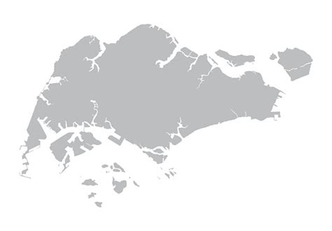 singapore map outline dark